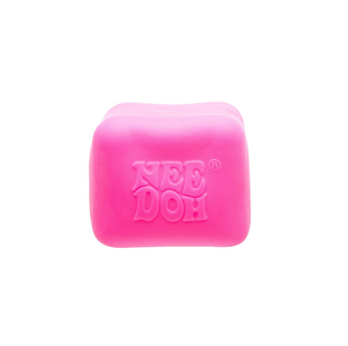 Schylling Nee Doh Nice Cube Glow Pink Sensory Needs