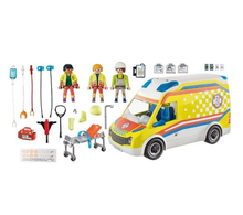 Load image into Gallery viewer, Playmobil Ambulance with Lights and Sound  71202
