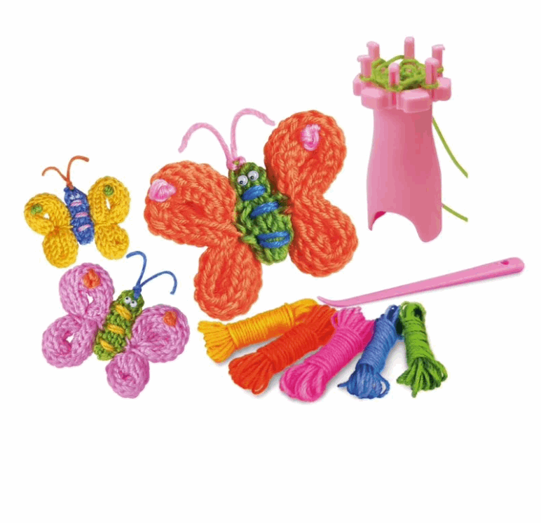 4M Little Craft Spool Knit Butterflies Kit Art & Craft Kits