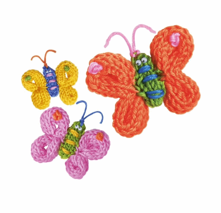4M Little Craft Spool Knit Butterflies Kit Art & Craft Kits