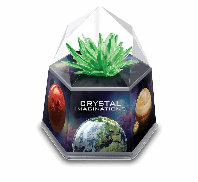 4M Crystal Growing Kit Space Gem Green crystals