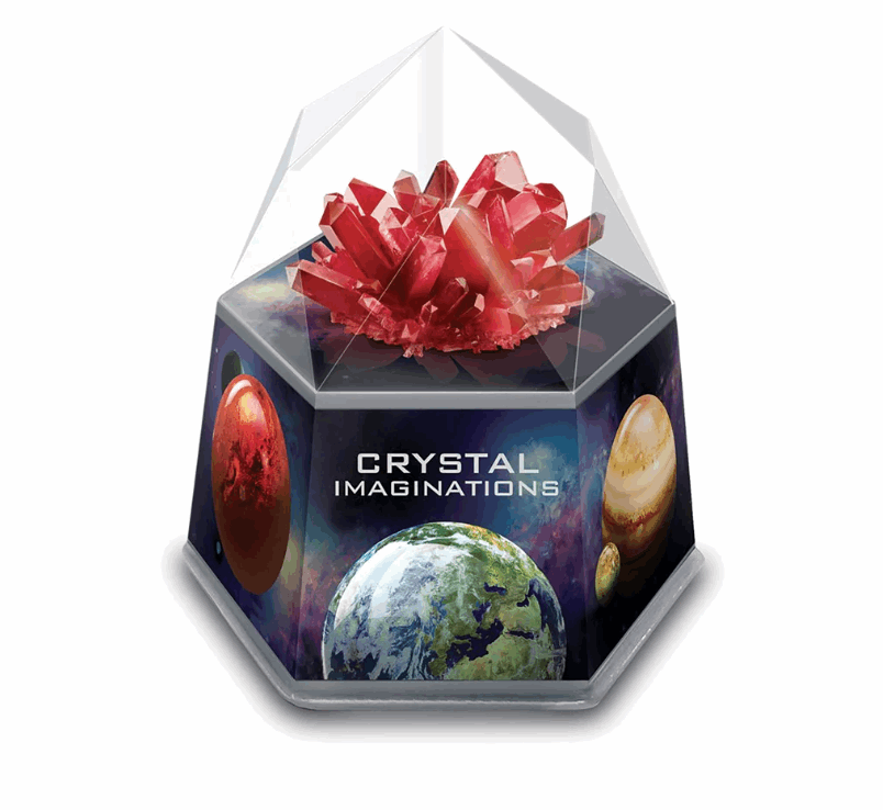 4M Crystal Growing Kit Space Gem Red crystals