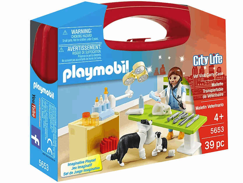 Playmobil Vet Visit Carry Case playset