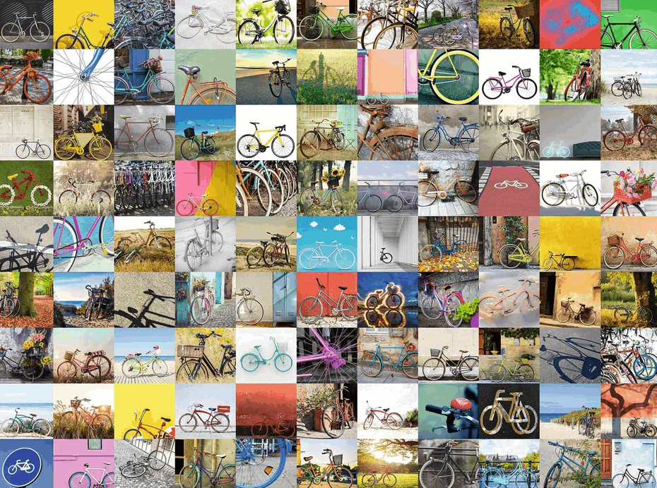 Ravensburger 99 Bicycles and more 1500pc Puzzle puzzle