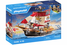 Load image into Gallery viewer, Playmobil Pirate Ship Small 71418
