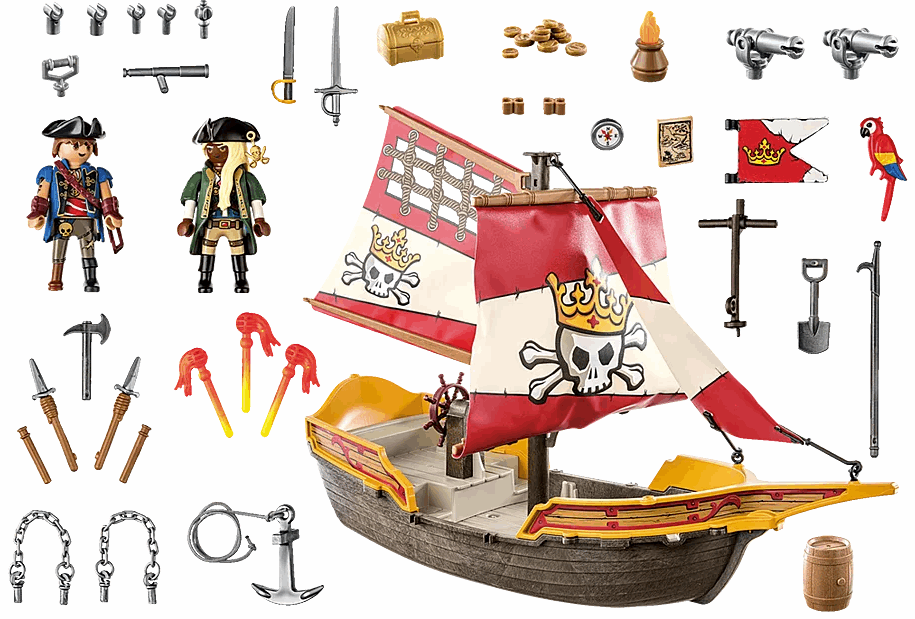 Playmobil Pirate Ship Small 71418 playset