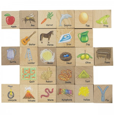 The Freckled Frog ABC Blocks Baby Toy