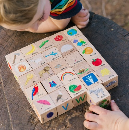 The Freckled Frog ABC Blocks Baby Toy