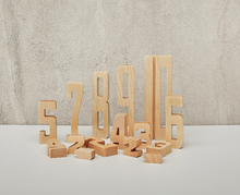 Load image into Gallery viewer, Astrup Wooden Number Blocks
