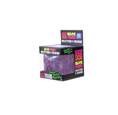 Schylling Nice Cube Glitter & Glow is the latest Cube on the block. Squishy sensory fun. 