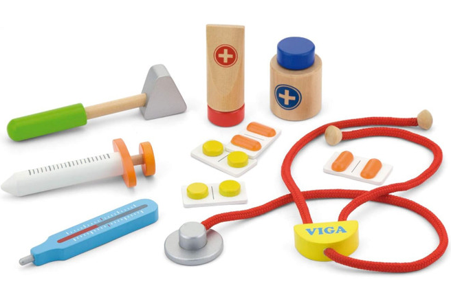 Viga Toys Medical Kit with Case Pretend Play