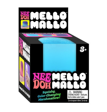 Schylling Mello Mallo Squishy sensory toy in blue
