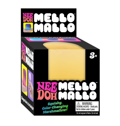 Schylling Mello Mallo Squishy sensory toy in orange