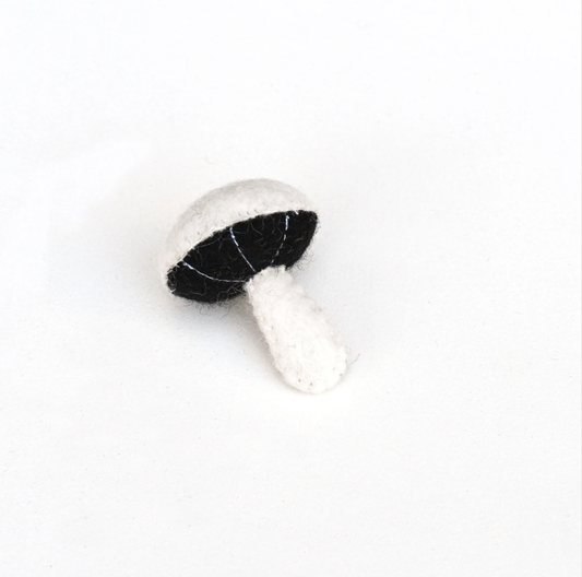 Tara Treasures Felt White Button Mushroom Pretend Food Play