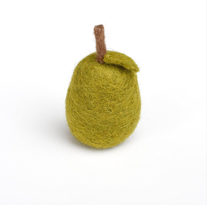 Tara Treasures Felt Pear Pretend Food Play