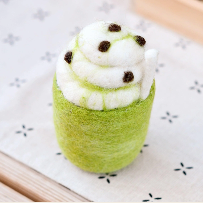Tara Treasures Felt Matcha Milkshake Pretend Food Play