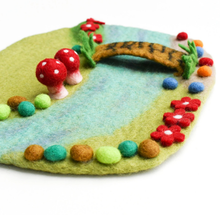 Load image into Gallery viewer, Tara Treasures Fairy River &amp; Bridge Play Mat
