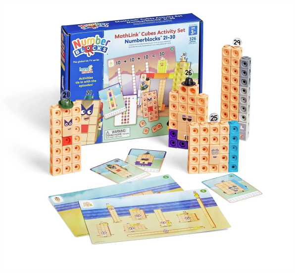 Numberblocks Mathlink Cubes Activity Set 21-30