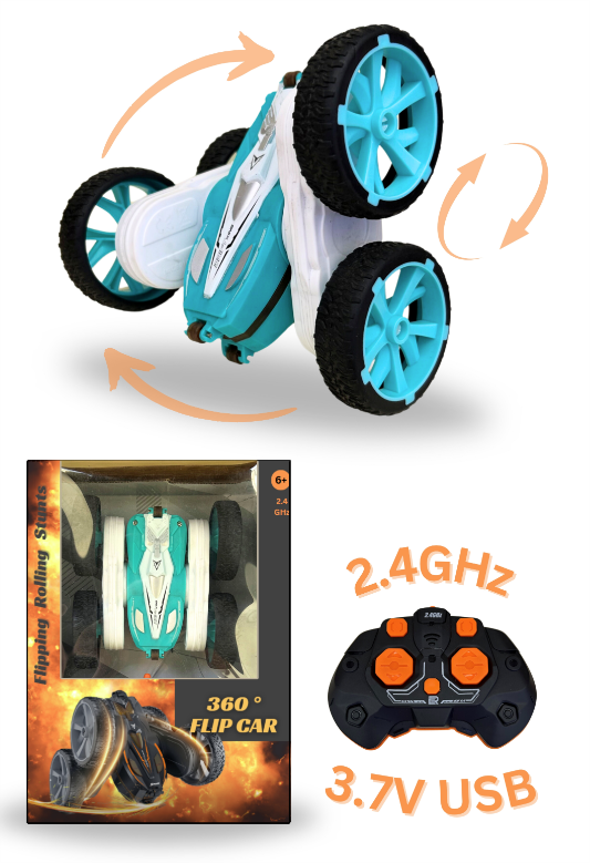 R/C 360° Stunt Flip Car