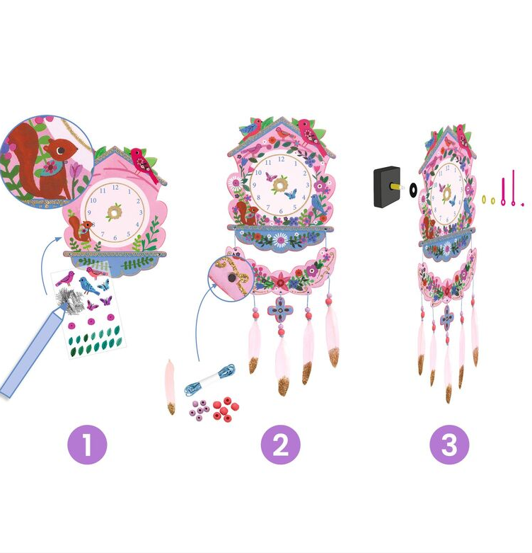 Djeco DIY Cuckoo Clock Art & Craft Kits