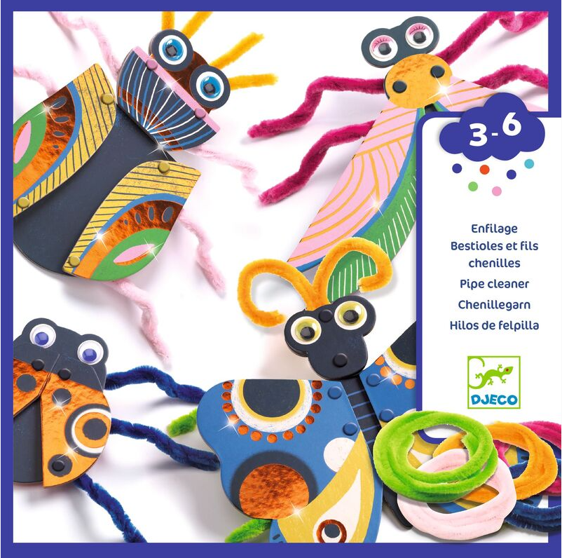 Djeco Yarn Bugs Threading Art & Craft Kits
