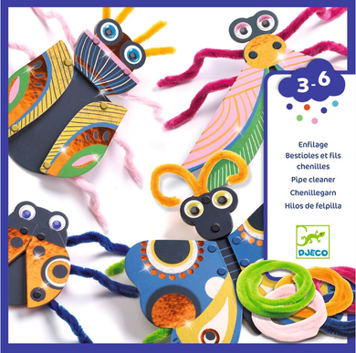 Djeco Yarn Bugs Threading Art & Craft Kits