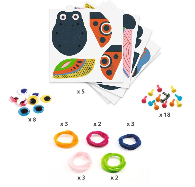 Djeco Yarn Bugs Threading Art & Craft Kits