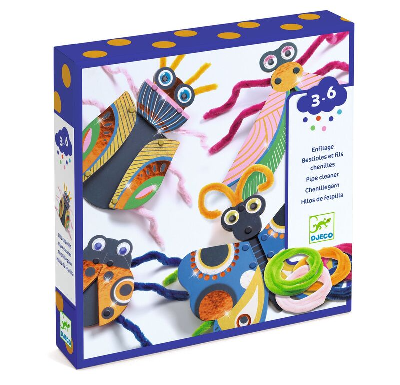 Djeco Yarn Bugs Threading Art & Craft Kits