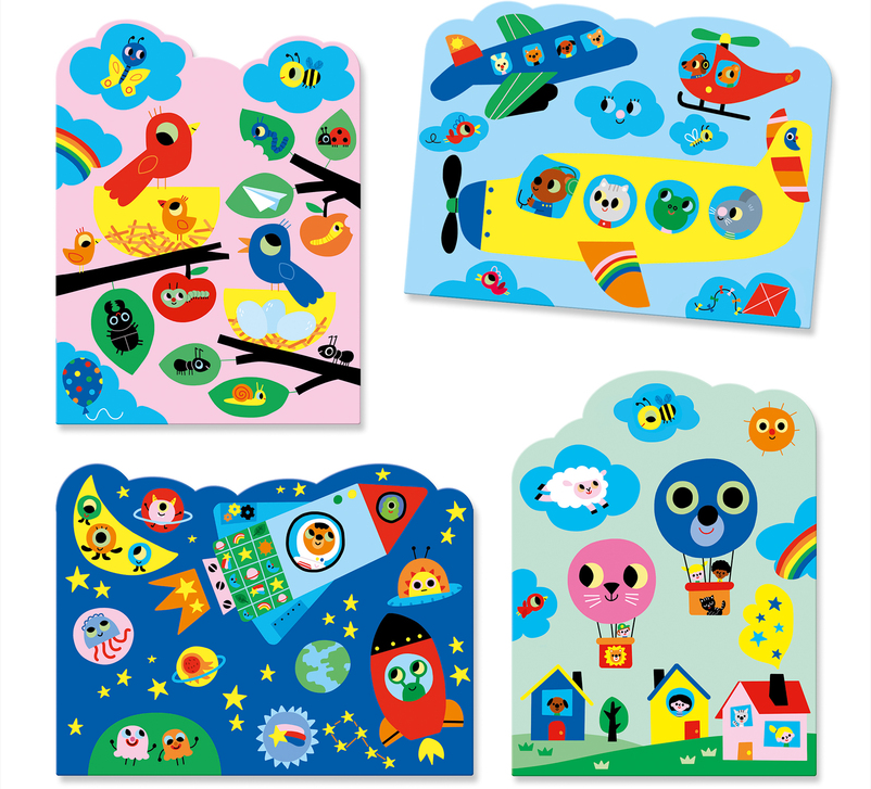 Djeco Hidden In The Sky Water Colouring Art & Craft Kits
