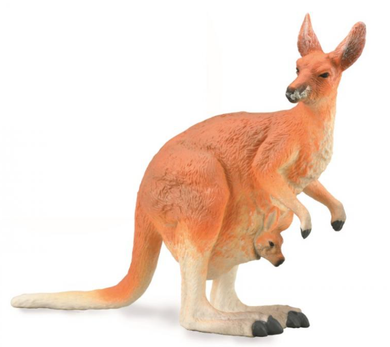 Collecta Red Kangaroo Female with Joey figure