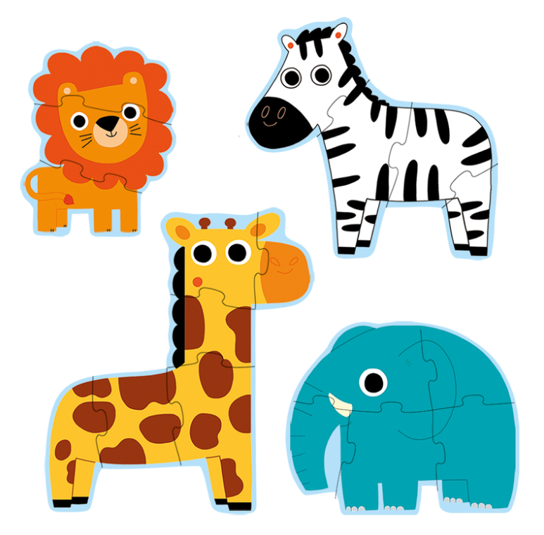 Djeco In The Jungle 3,4,5,6pc Progressive Puzzle