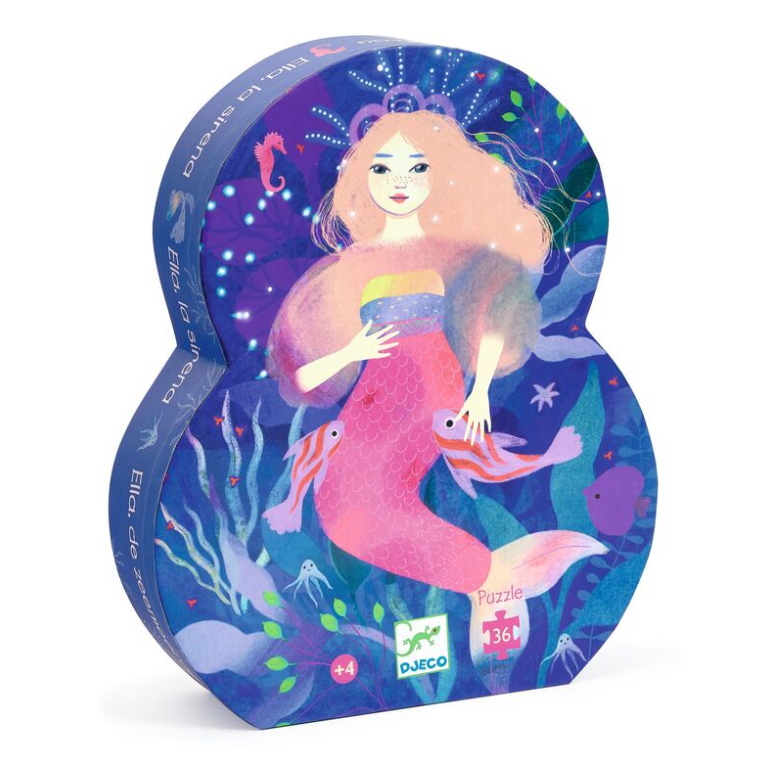 Djeco Ella The Mermaid 36pc Silhouette Puzzle
