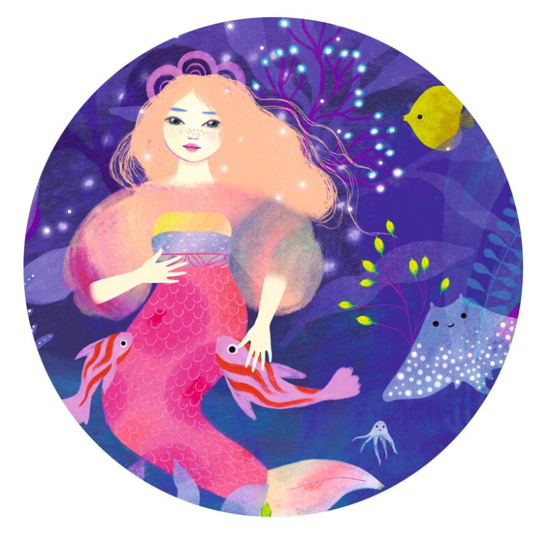 Djeco Ella The Mermaid 36pc Silhouette Puzzle