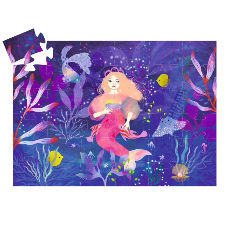 Djeco Ella The Mermaid 36pc Silhouette Puzzle