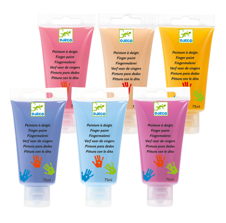 Djeco 6 Finger Paint Tubes Sweet