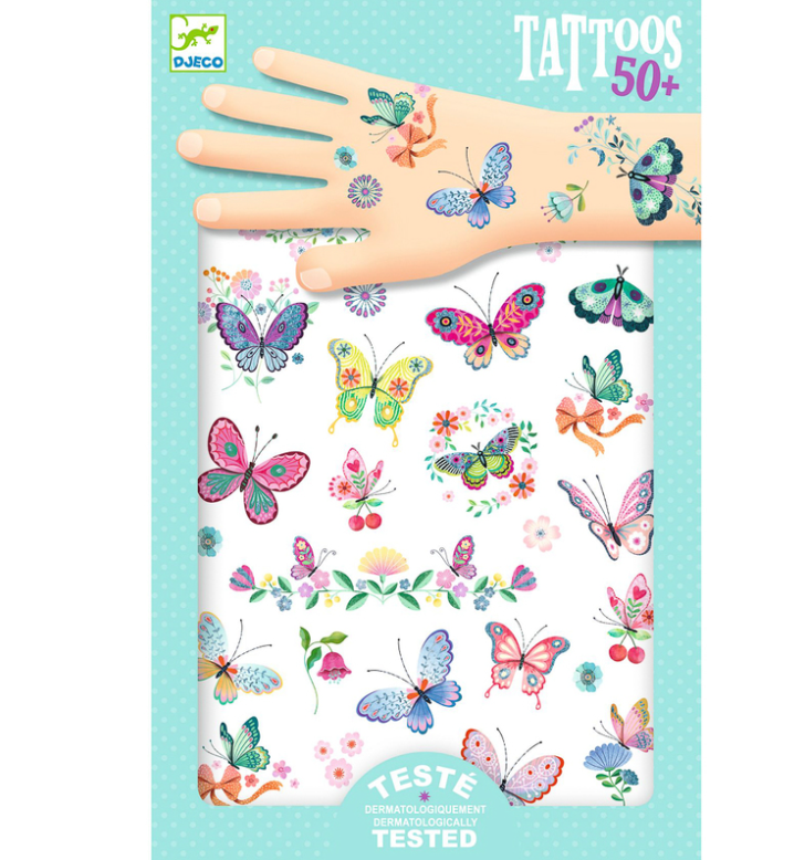 Djeco Dream Butterflies Tattoo 50pc