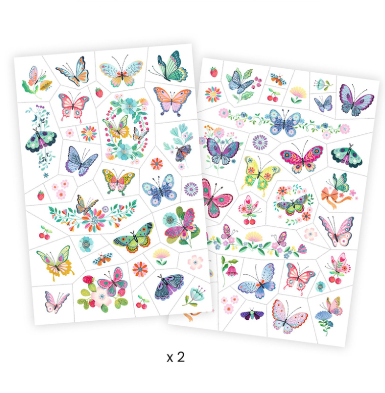 Djeco Dream Butterflies Tattoo 50pc