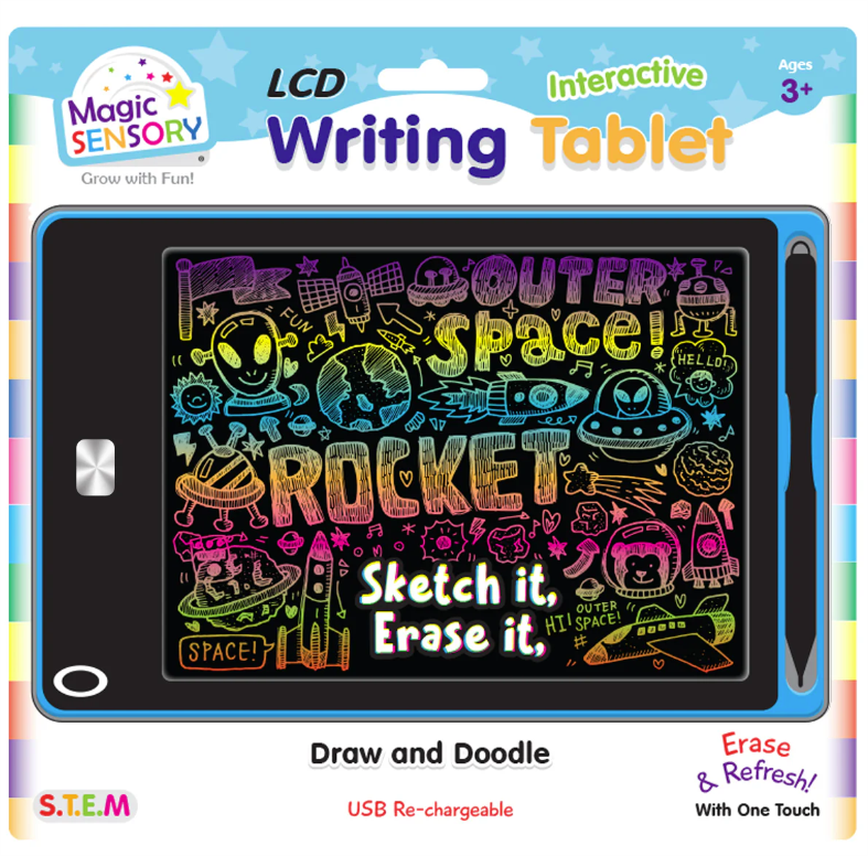 Magic Sensory LCD Writing Tablet Blue Star ( USB Rechargable)