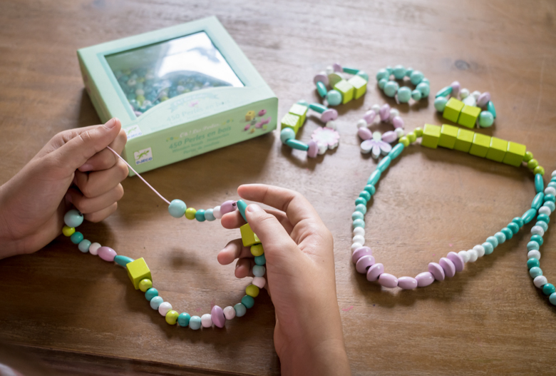 Djeco Leaves and Flowers Wooden Beads