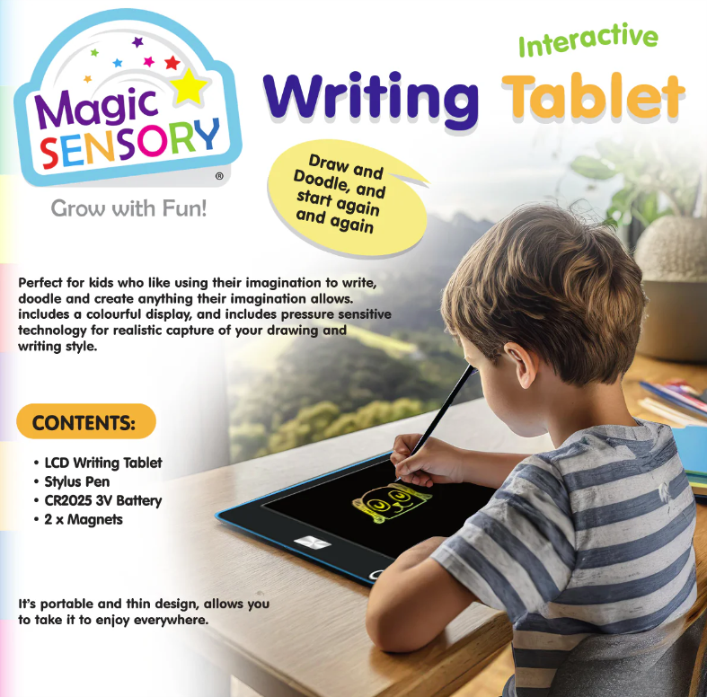 Magic Sensory LCD Writing Tablet Blue Star ( USB Rechargable)