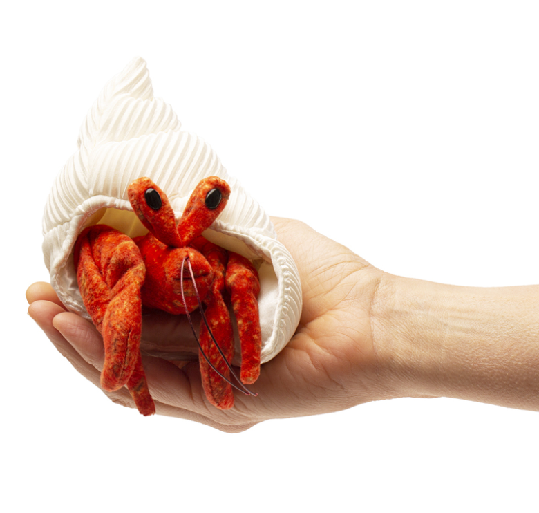 Folkmanis Hermit Crab Finger Puppet