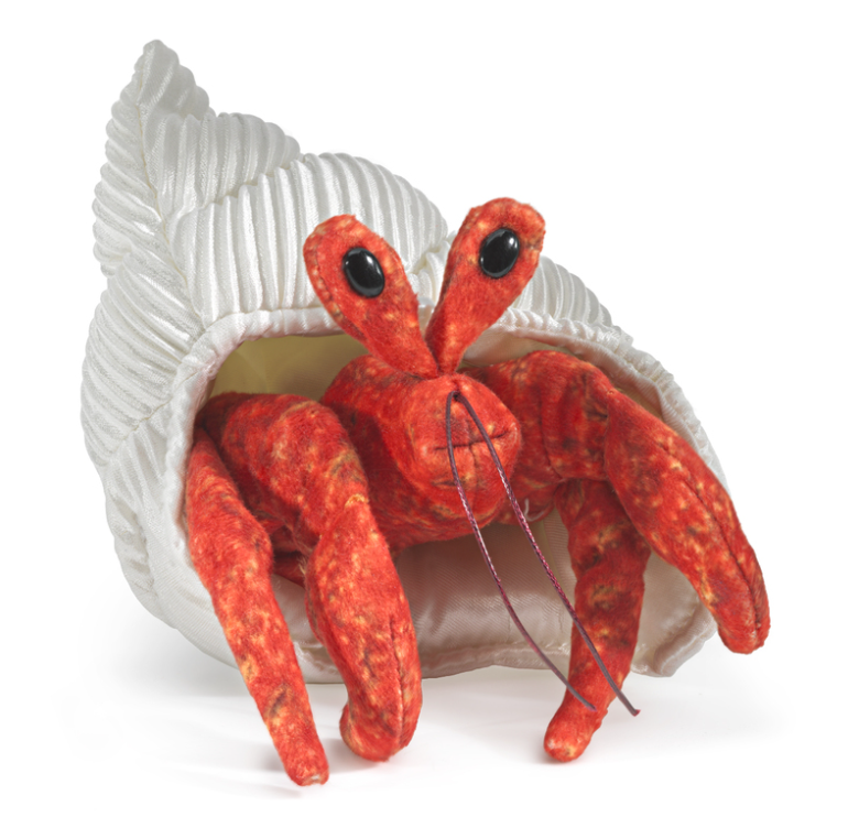 Folkmanis Hermit Crab Finger Puppet