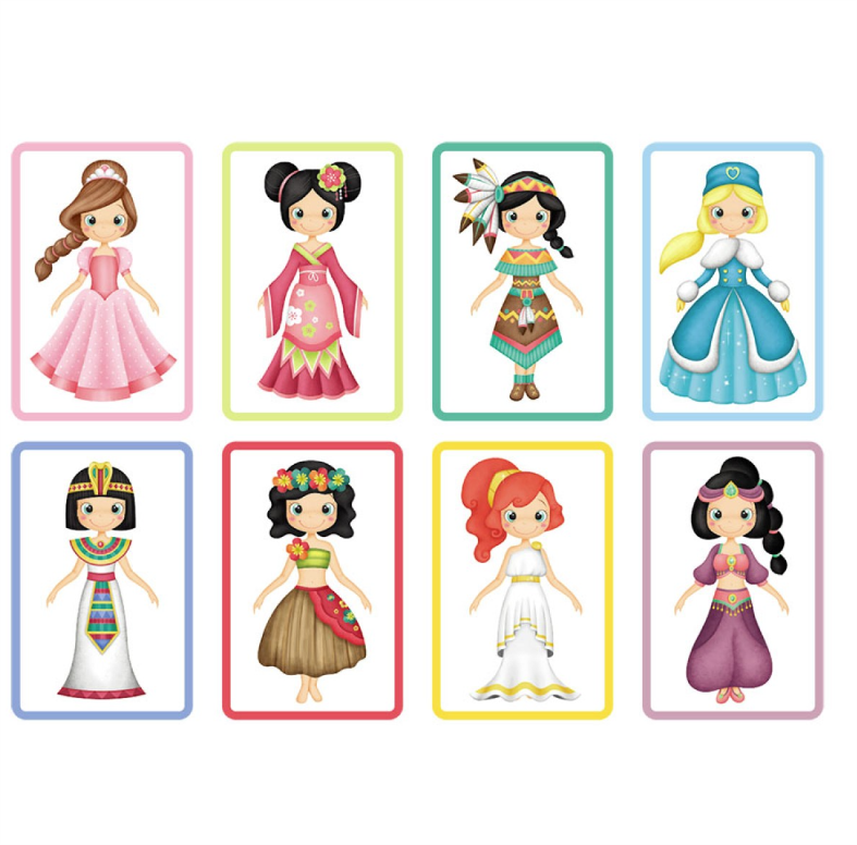 EurekaKids Learning Bag Princess World Magnetic Game
