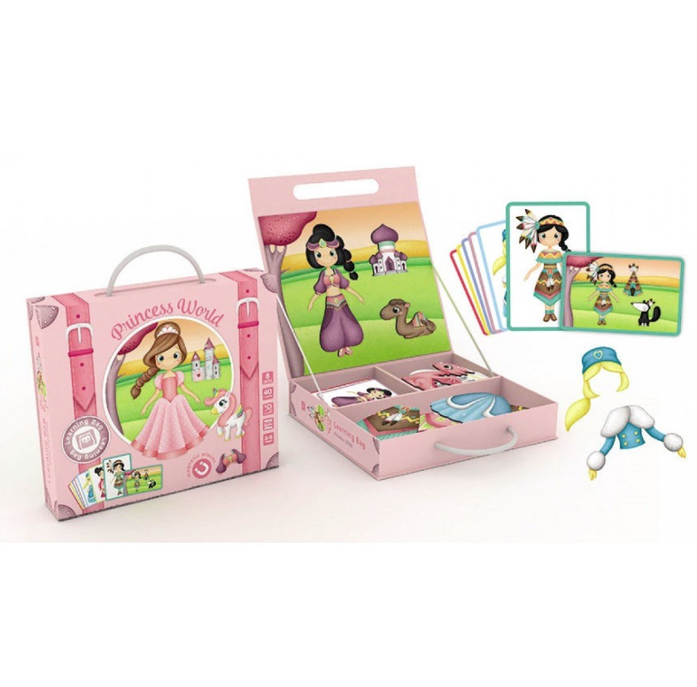 EurekaKids Learning Bag Princess World Magnetic Game