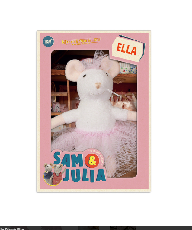 Sam & Julia Plush Ella Mouse