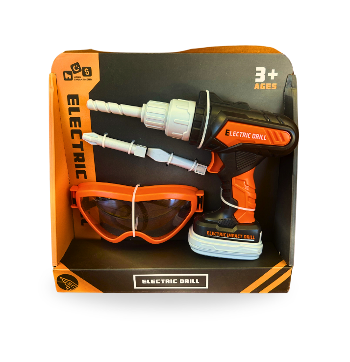 Electric Drill Set with Safety Goggles