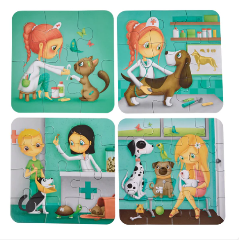 EurekaKids Veterinary Progressive Puzzle