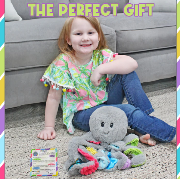 Meavia Sensory Weighted Plush Quiggly The Octopus LARGE Sensory Needs