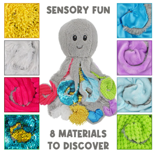 Meavia Sensory Weighted Plush Quiggly The Octopus LARGE Sensory Needs
