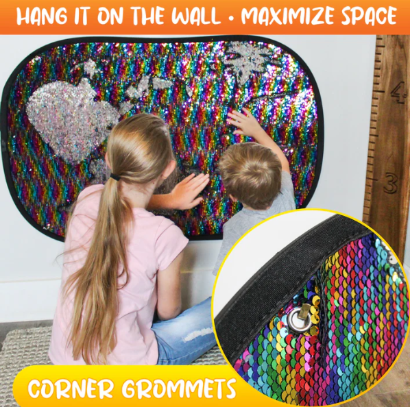 Meavia Reversible Sequins Wall Sensory Mat Sensory Needs